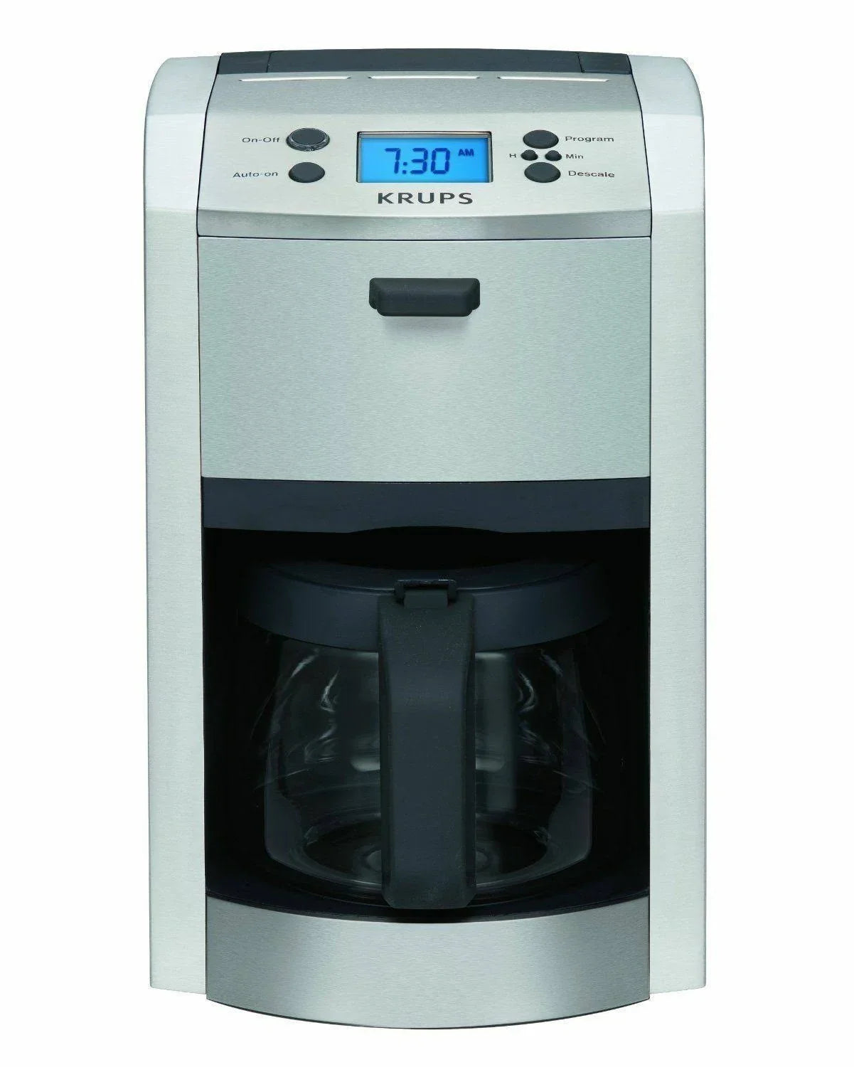 Krups KM8105 12-Cup Die-Cast Programmable Coffee Maker with Stainless