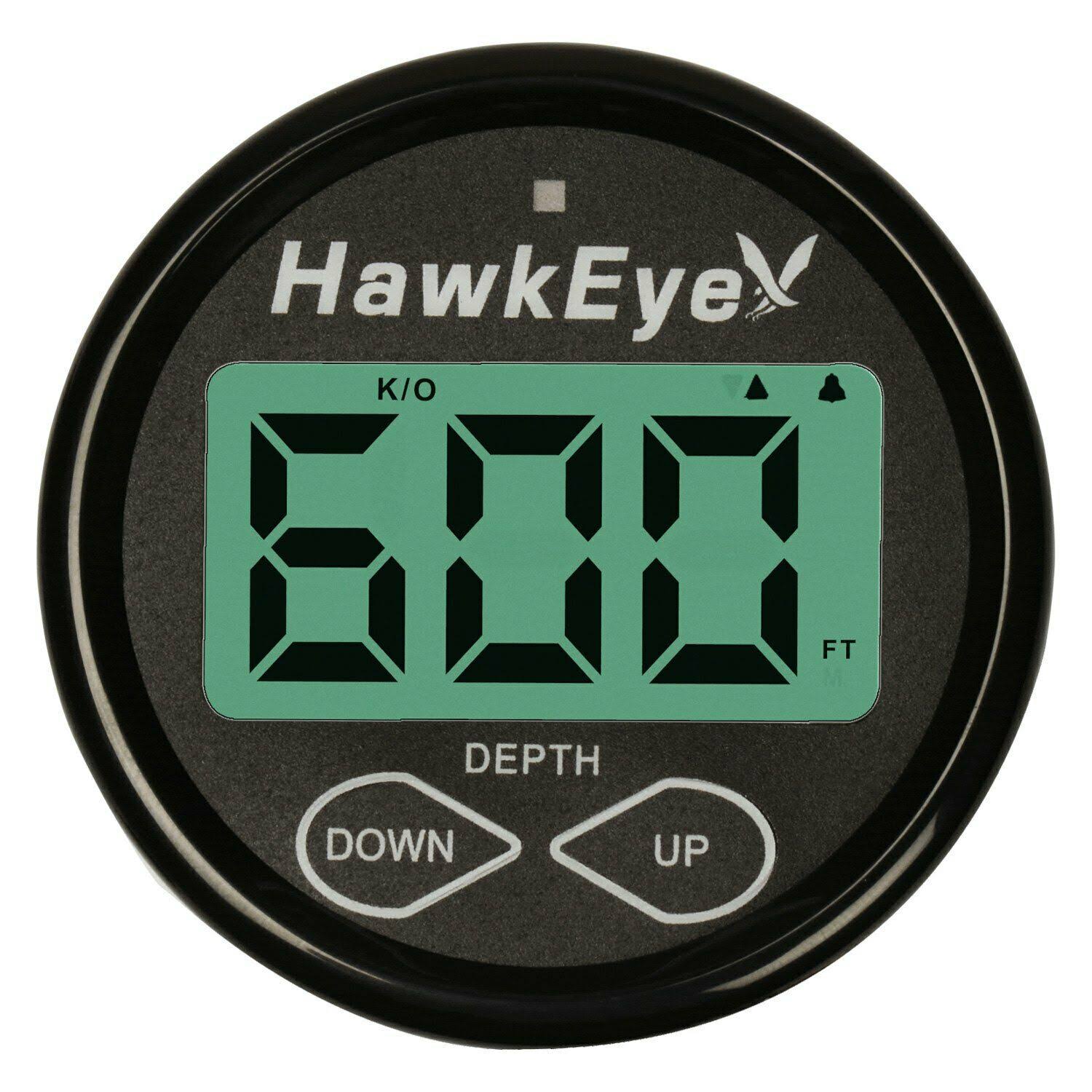 Hawkeye DT1B Softglow LCD Boat Mount Depth Sounder - Black/White