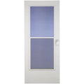 Larson Mobile Home 32-in x 74-in White Mid-View Universal Reversible Wood Core Storm Door | 38005033274
