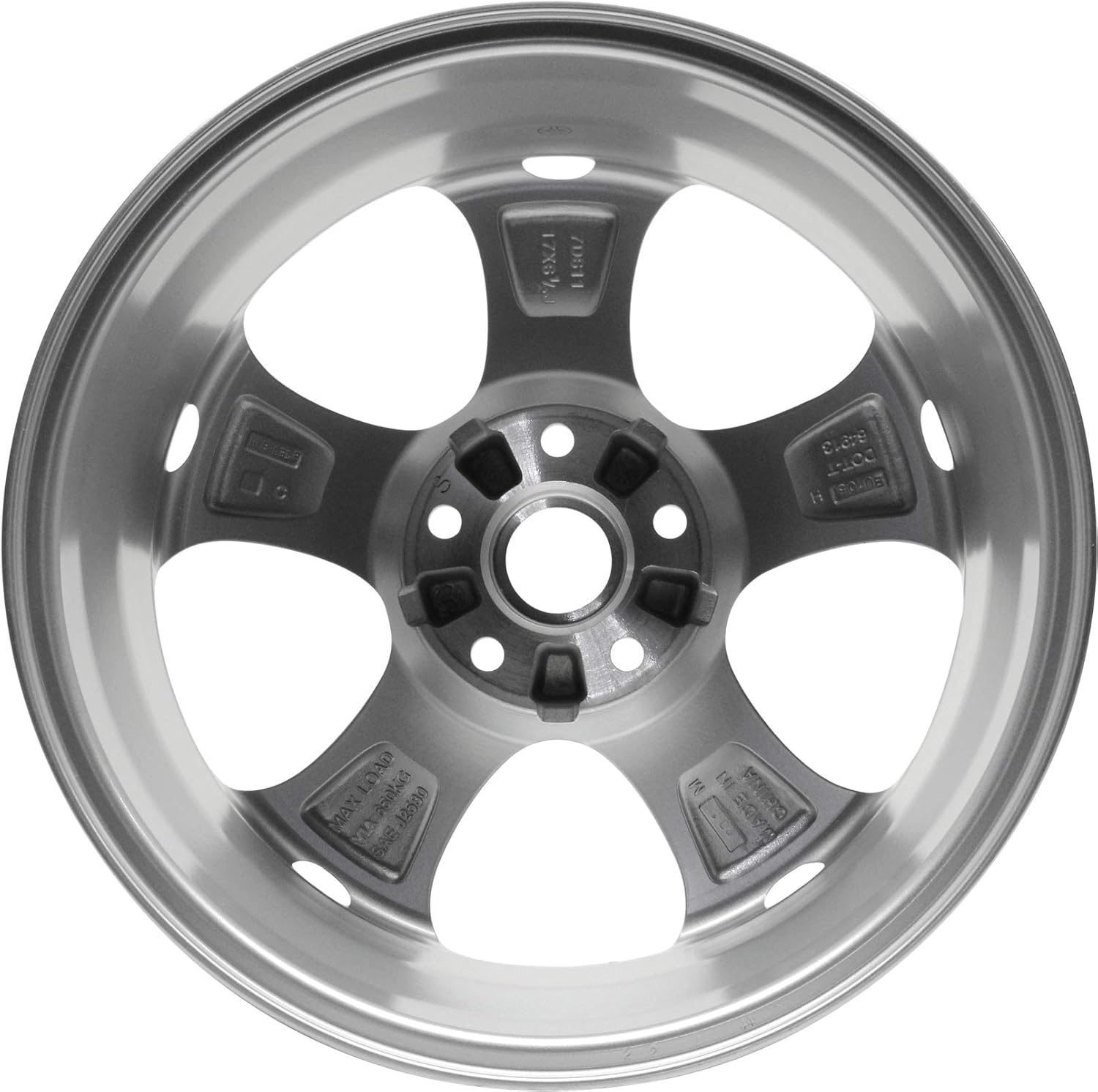 Partsynergy Replacement For New Replica Aluminum Alloy Wheel Rim 17 Inch Fits 2018-2010 Mazda 5 5 Lug 114.3mm 5 Spokes