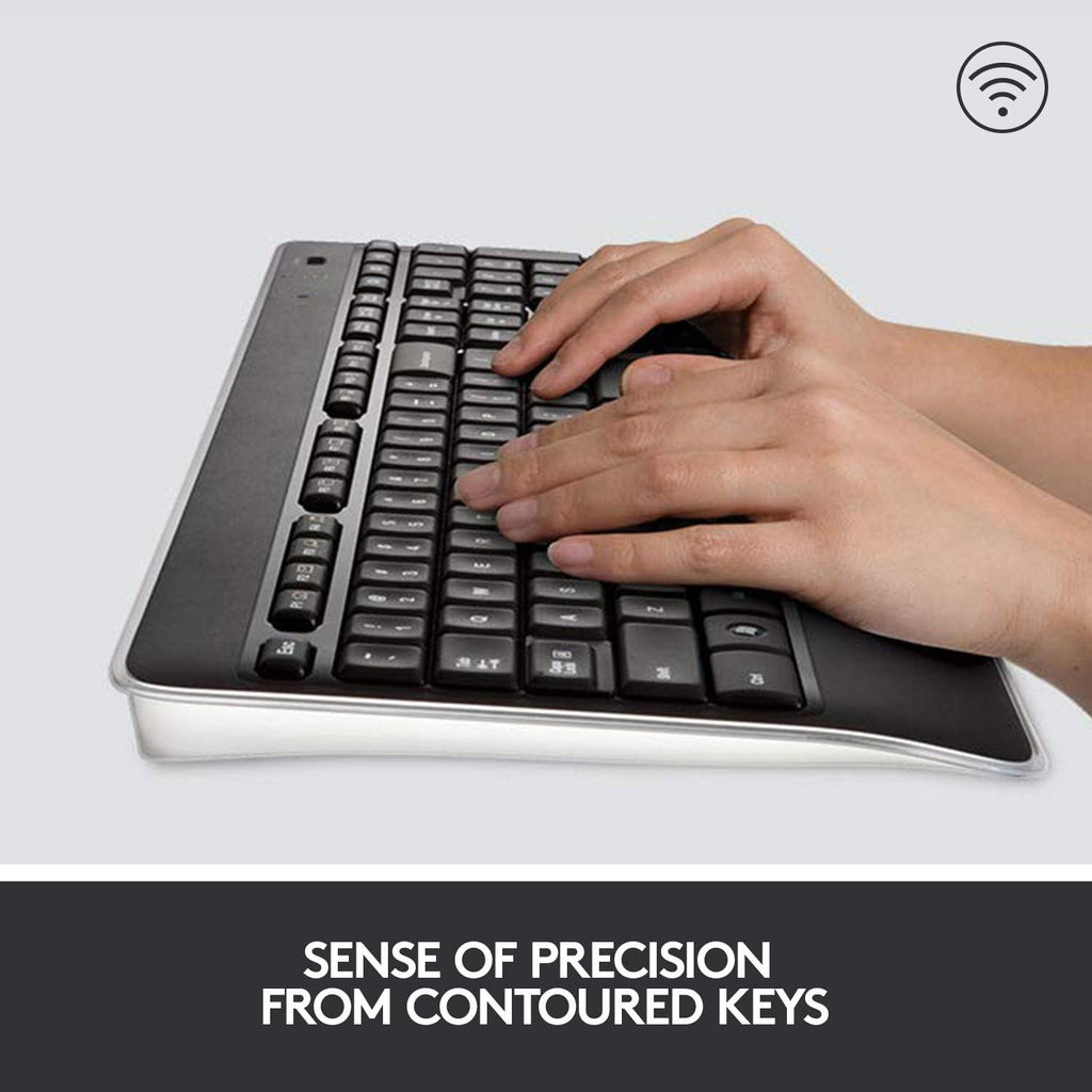 Logitech K800 Wireless Illuminated Keyboard — Backlit Keyboard, Fast-Charging, Dropout-Free 2.4GHz Connection