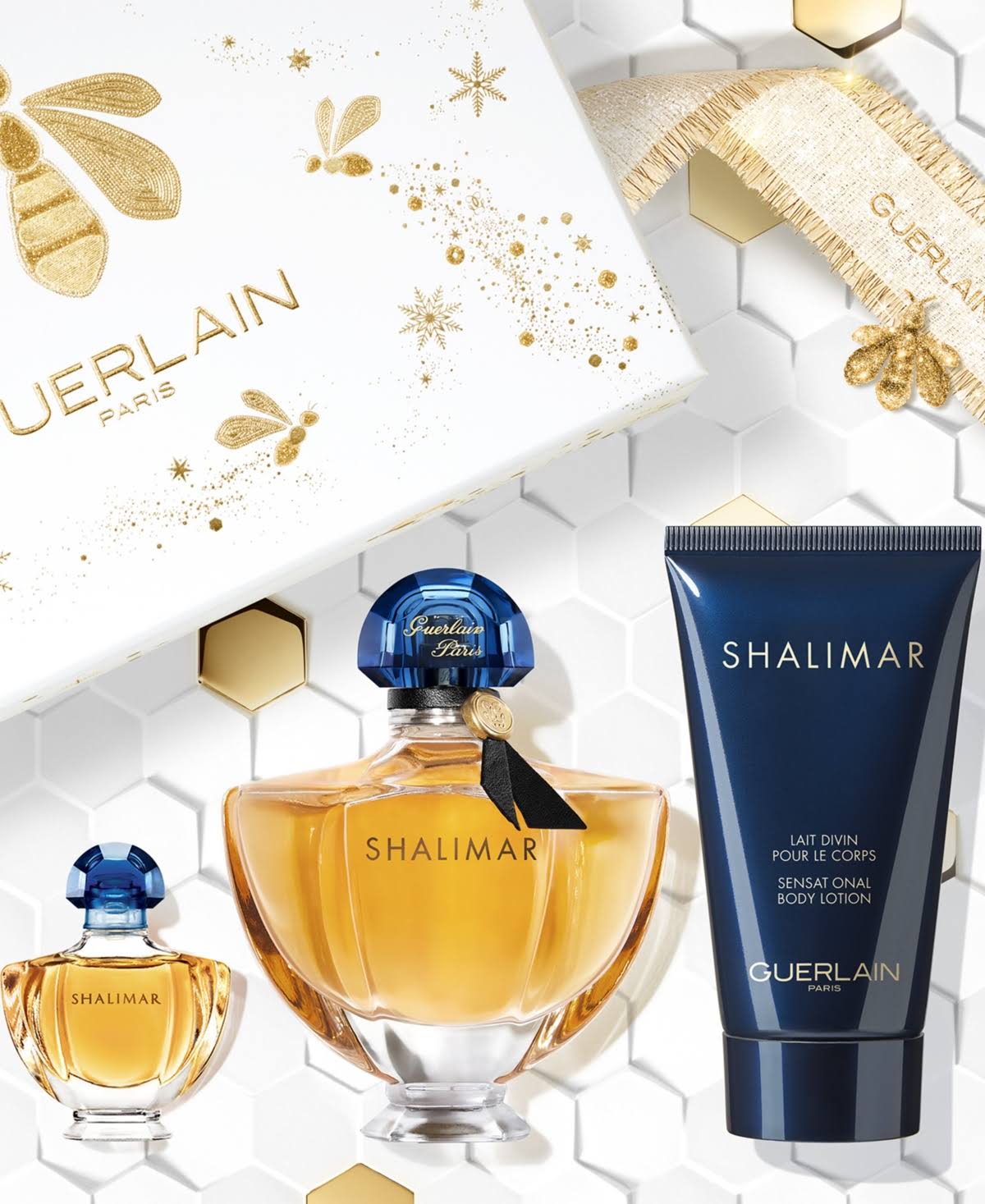 Guerlain Womens Shalimar Eau De Parfum 3Piece Holiday Set  Value