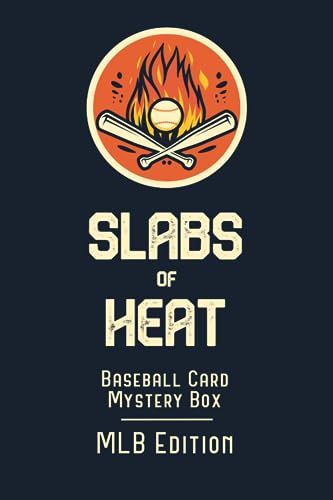 Three Graded Baseball Cards Gift Box: MLB Edition │Three Premium PSA/BGS Graded 10, 9.5 or 9 Cards │Potential Rookie Autographs & Numbered RC Refractors│Gift for Baseball Fans│by Slabs of Heat