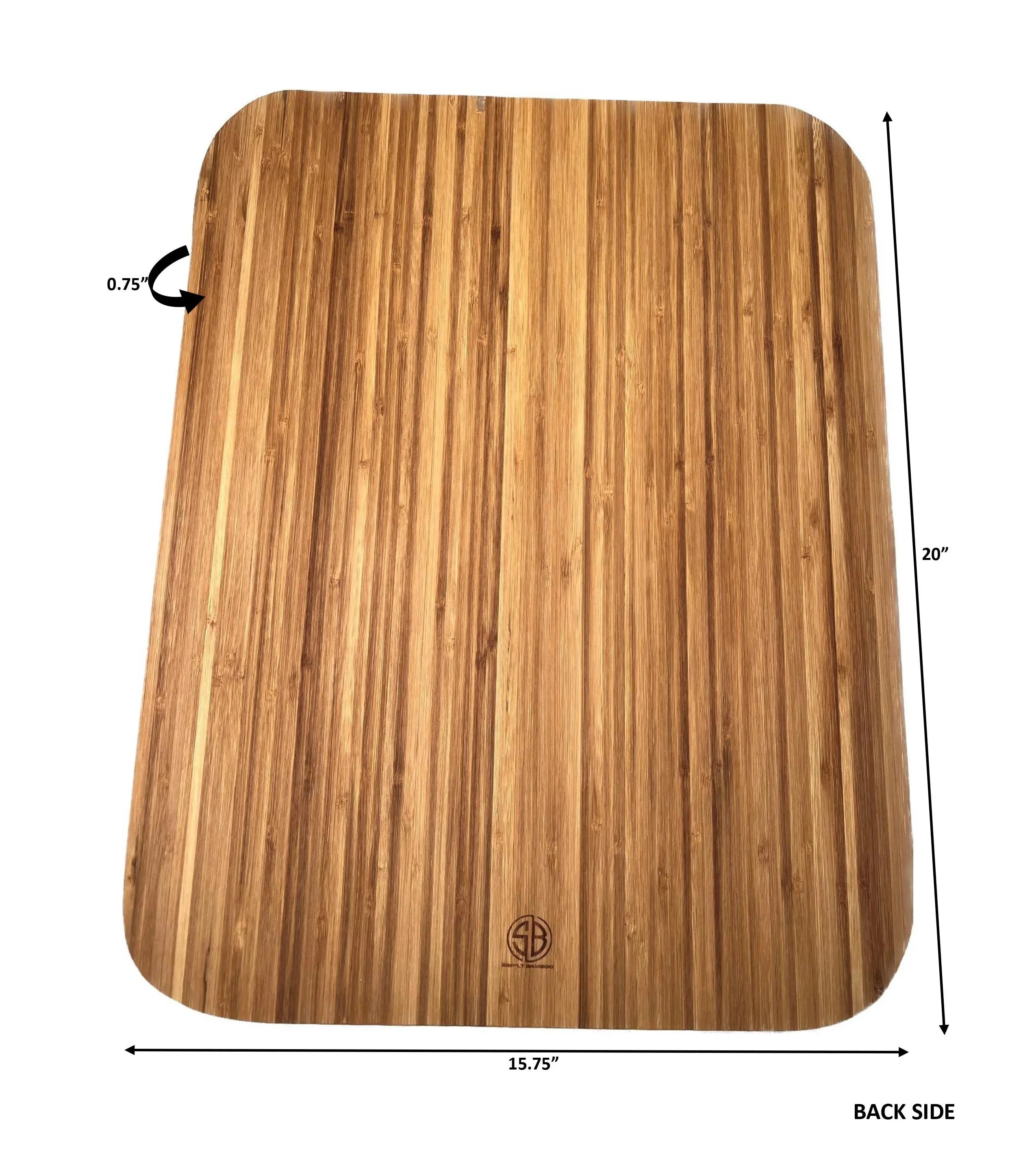 Organic Extra Large Bamboo Cutting Board - Extra Large Wood Cutting Board - Bamboo Carving Board for Meat Cheese and Vegetables – Reversible Large Wooden Cutting Boards for Kitchen – Reversible Cuttin