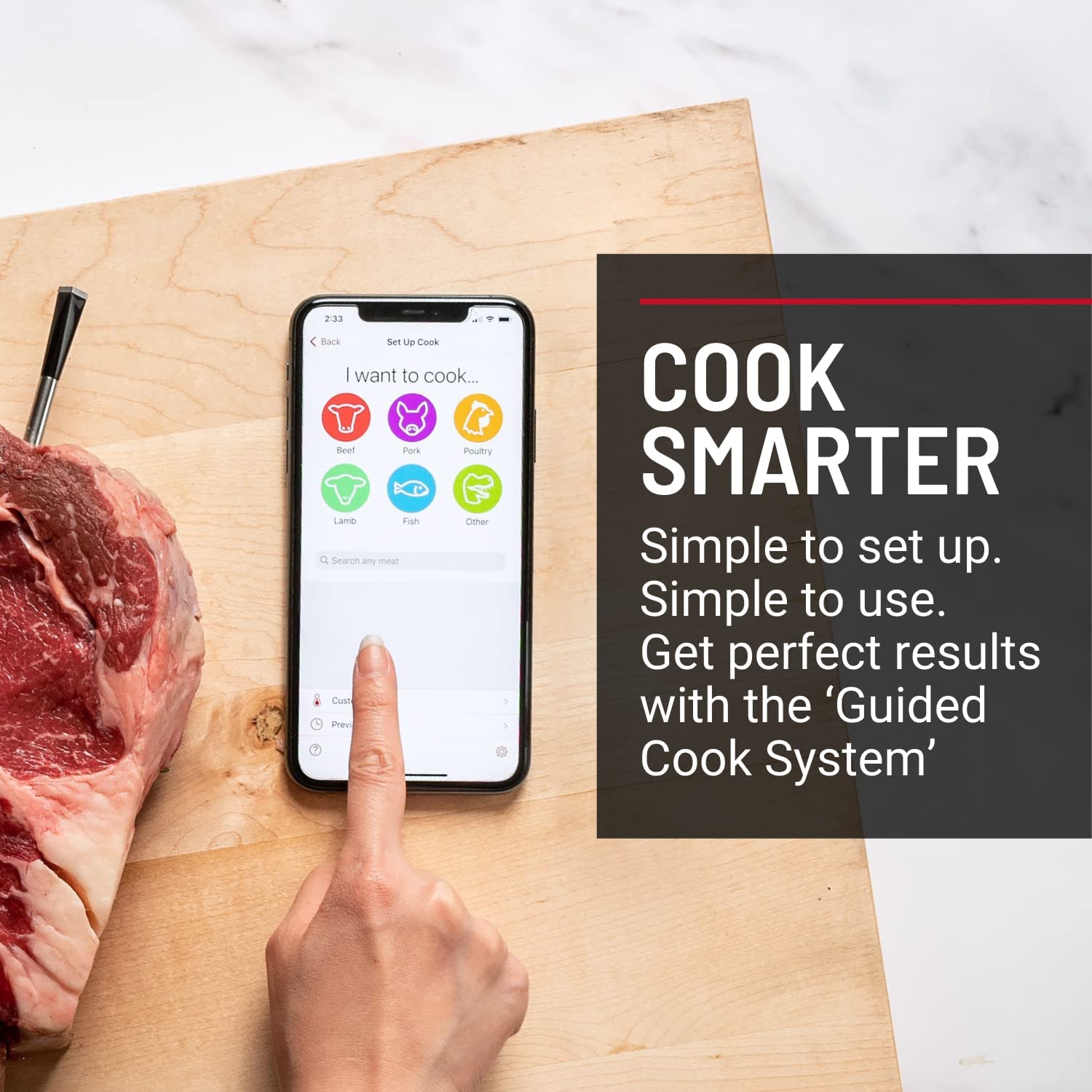 MEATER Plus | Smart Meat Thermometer with Bluetooth | 165ft Wireless Range | for The Oven�� Grill�� Kitchen�� BBQ�� Smoker�� Rotisserie