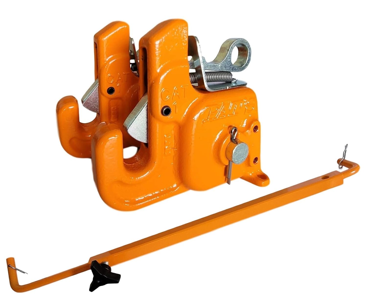 Pat's Easy Change with Stabilizer Bar - Best Quick Hitch System On The Market – Flexible, Durable and Affordable (RED CAT #1)