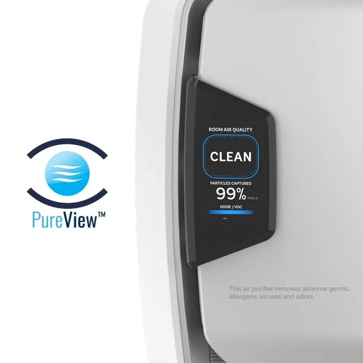 Fellowes AeraMax Pro AM4 PC Air Purifier, Hardwired Wall Mount, H13 True HEPA Filtration, PureView, 650-1100 sq ft