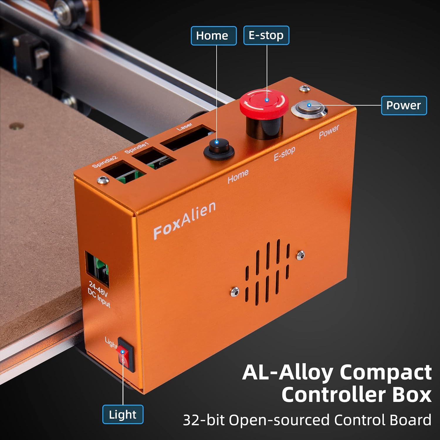 FoxAlien Masuter Pro 3-Axis CNC Router for Wood & Acrylic