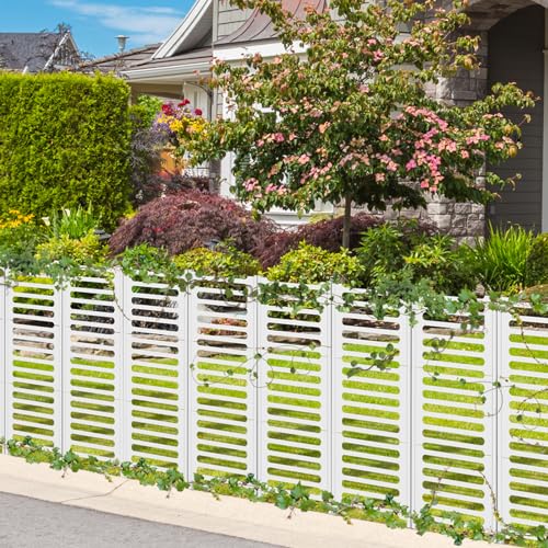 Privacy Fence 12 Pack, Air Conditioner Fence 15.7'' × 22'', Outdoor Privacy Fence Screen, Trash Can Enclosure, Pool Equipment Panels, Panels Outdoor for Garden Patio