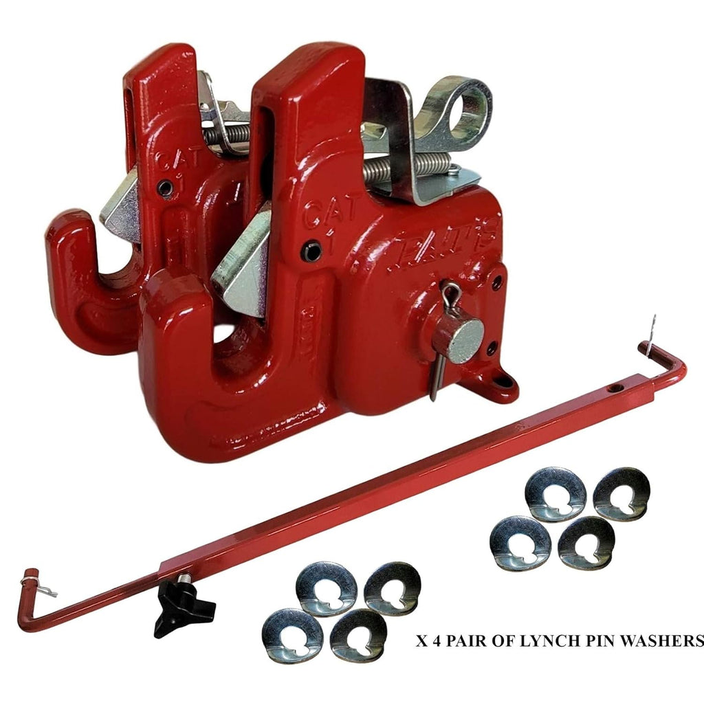 Pat's Easy Change with Stabilizer Bar - Best Quick Hitch System On The Market – Flexible, Durable and Affordable (CAT #1 Green)