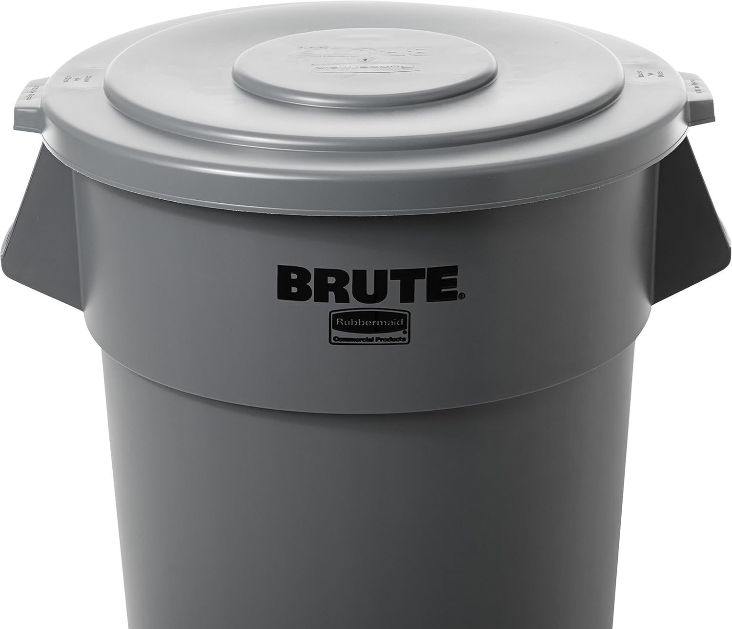 Rubbermaid Commercial FG265400GRAY BRUTE Heavy-Duty Round Waste/Utility Container, 55-gallon Lid ONLY, Gray