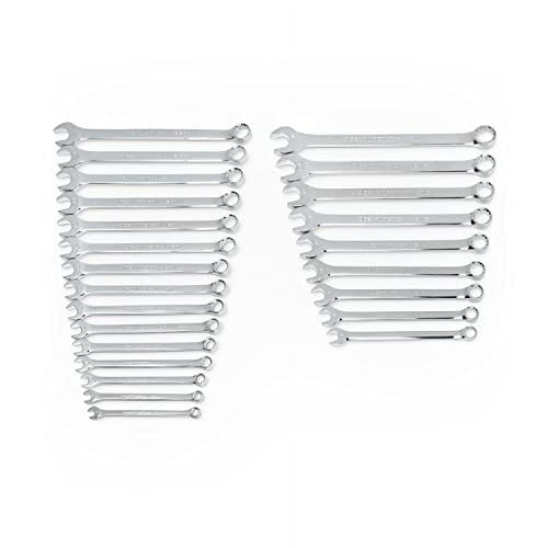 24 Piece SAE/Metric Long Pattern Combo Wrench Set