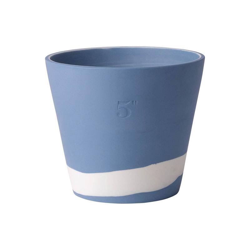 Wedgwood Burlington 6x22 Pot, Black u0026 White