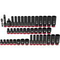 Milwaukee Shockwave Impact Duty 3/8Inch-Drive, SAE and Metric 6-Point Socket Set - 43-Piece, Model 49-66-7009
