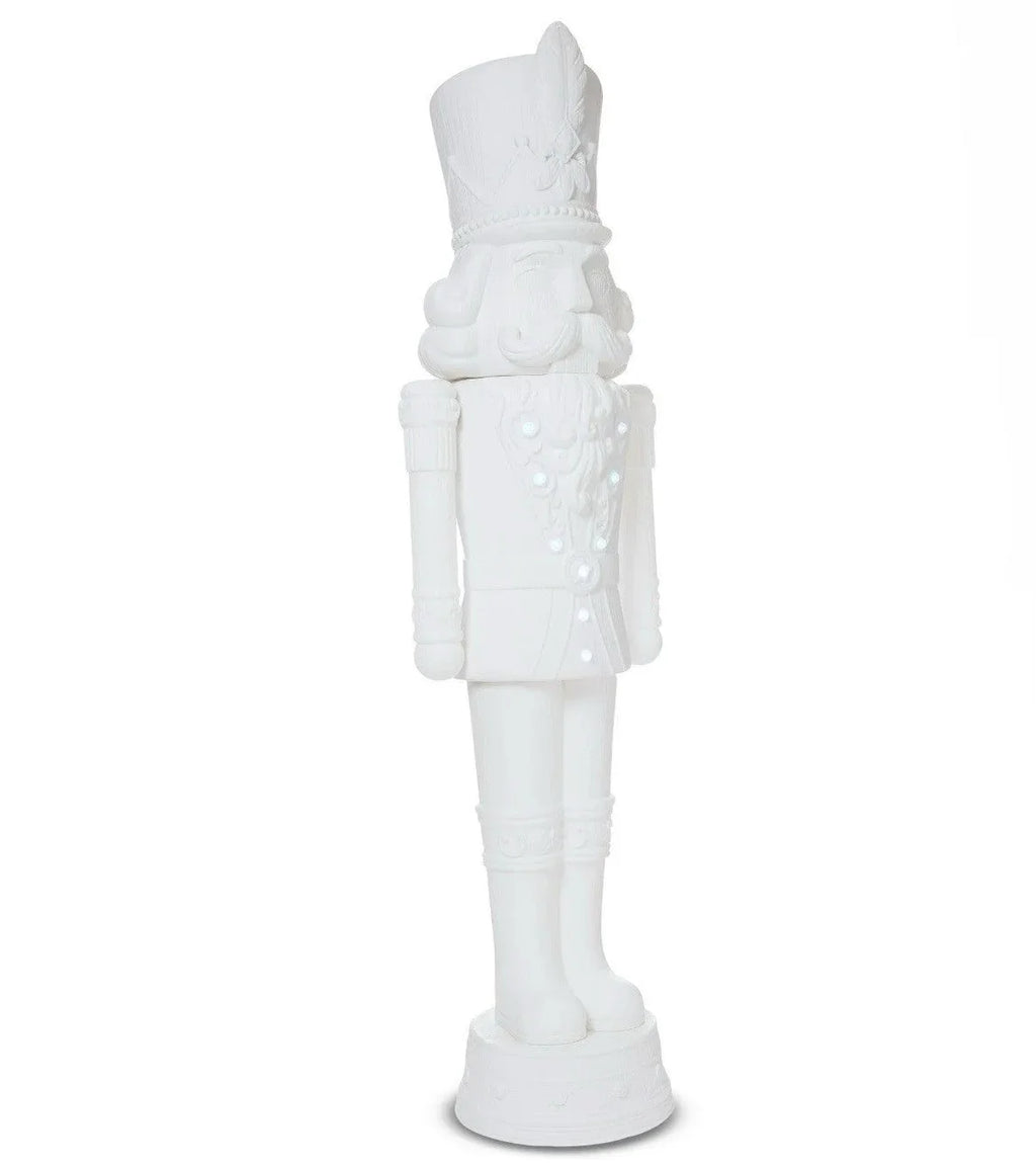 2025 Holiday Time 75” 6 Foot Nutcracker Christmas Statue Decoration, Lights/Music