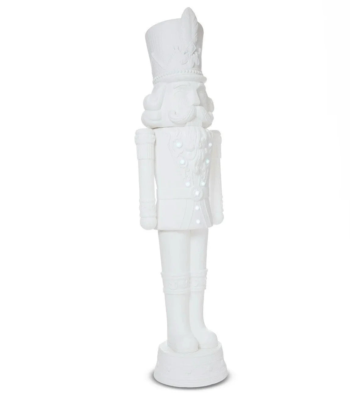 2025 Holiday Time 75” 6 Foot Nutcracker Christmas Statue Decoration, Lights/Music