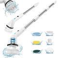 VAVSEA Electric Spin Scrubber,Cleaning Brush for Bathroom,1.5H 300RPM Shower Scrubber Kit for Floor Tile Bathtub,51 inch