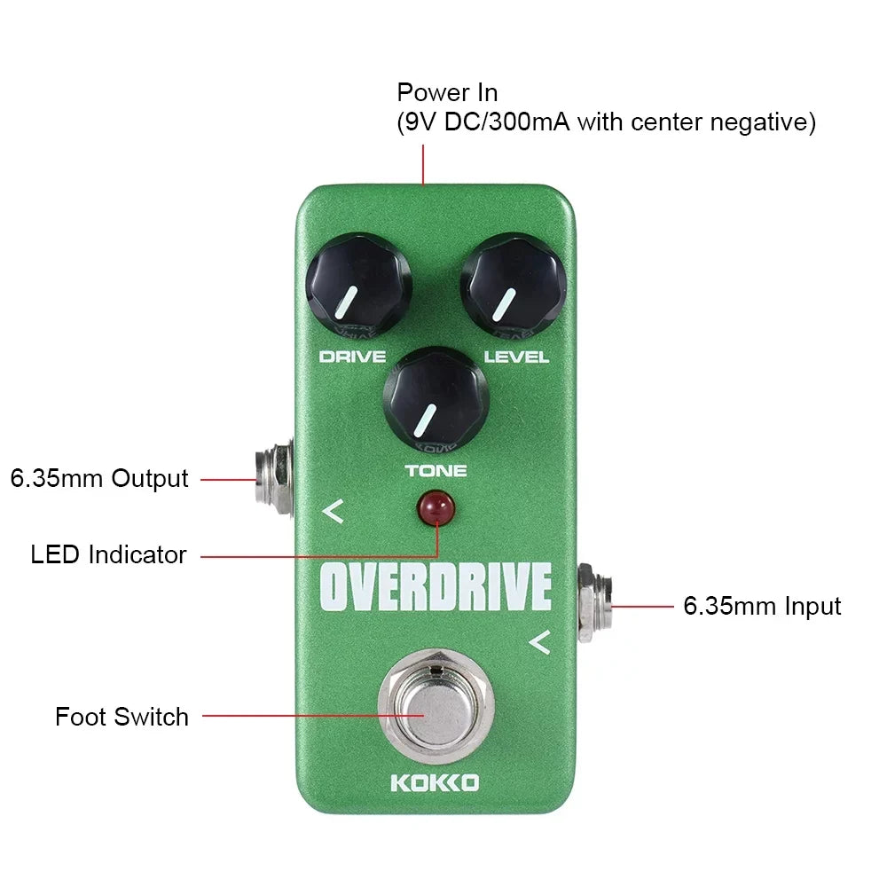 KOKKO FOD3 Mini Overdrive Pedal Portable Guitar Effect Pedal