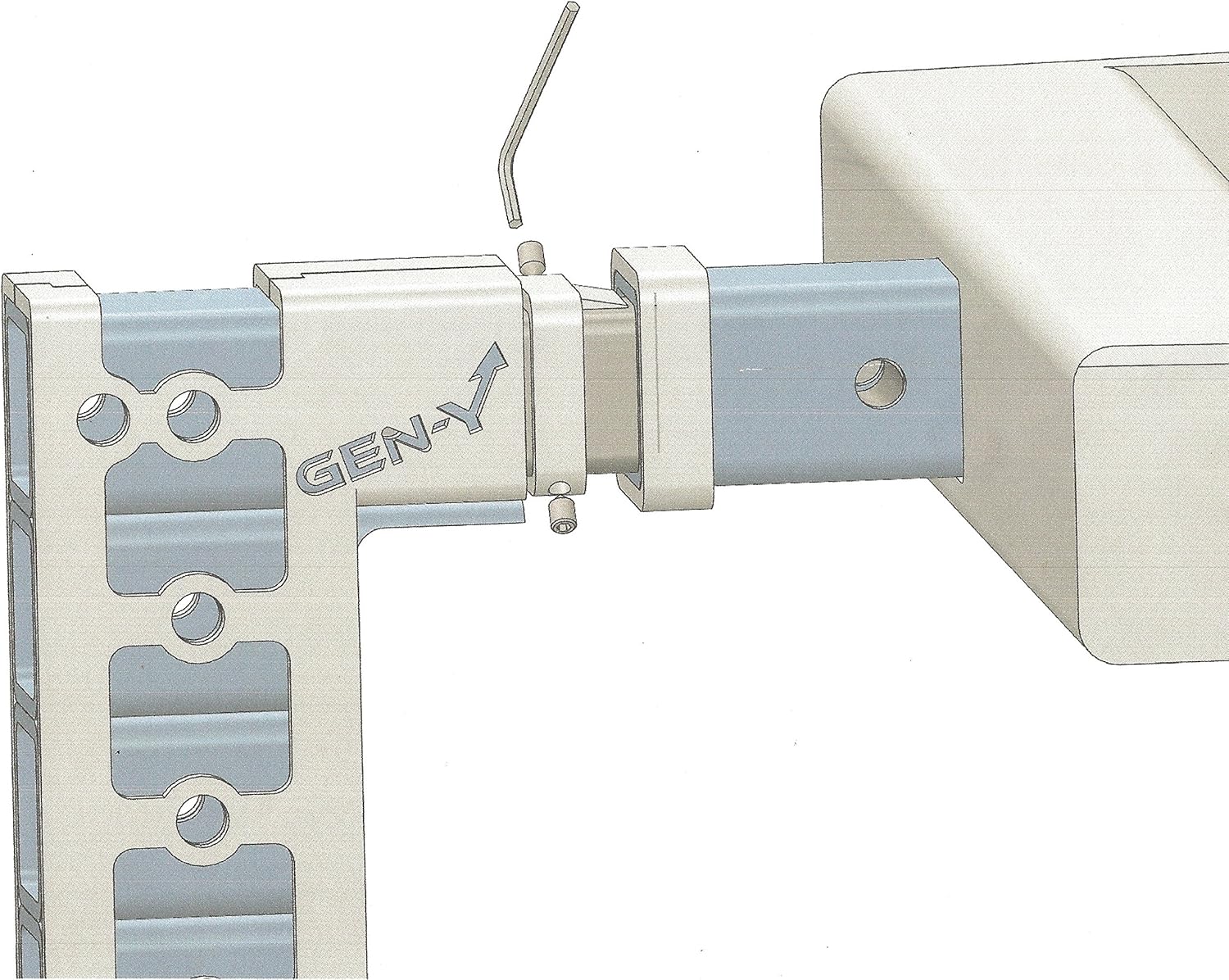 2 1/2” Class V Hitch Tightener GH-063, Fits 2.5 X 2.5 Hitch Receiver Anti Rattle, Anti Wobble Pack of 2