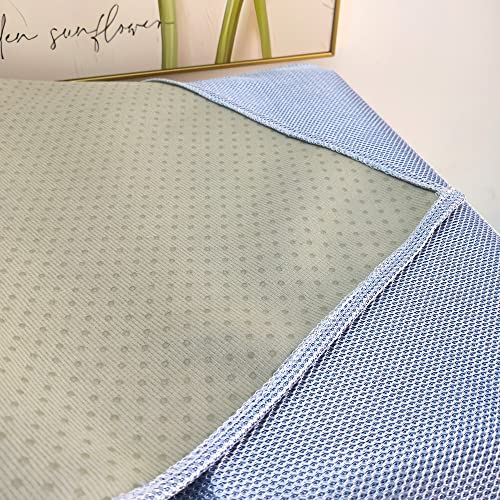 Bedside Tablecloth Nightstand Runner Dust Cover, Tech-Cloth Shine Mesh Table Cloth, Fashion Modern Small Table Runner for End, Side, Night Stand, Dresser, Furniture (Gold,15.7×35.4 Inch)