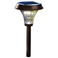 Moonrays 91754 Richmond-Style Solar LED Metal Path Light, Rubbed Bronze - 2 pack