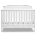 Delta Children Archer Solid Panel 4-in-1 Convertible Baby Crib - Greenguard Gold Certified, Bianca White
