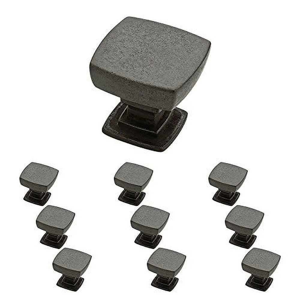 franklin brass p29542k-si-b soft iron webber kitchen cabinet hardware knob with 1-1/8-inch diameter, 10 pack