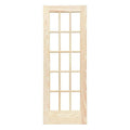 ReliaBilt 36-in x 80-in Clear Clear Glass Unfinished Pine Wood Interior French Door | Rad 627-36