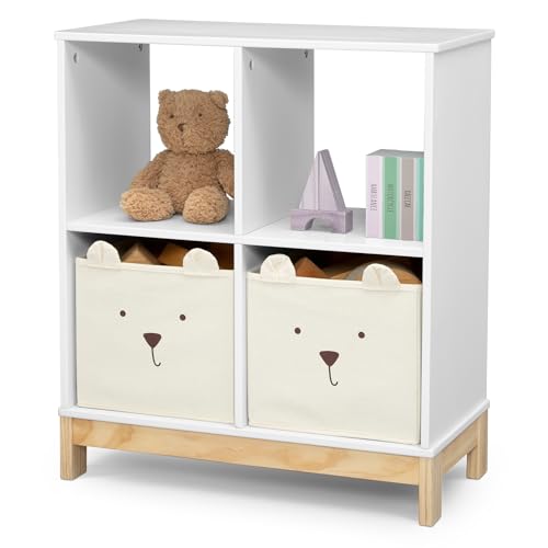 GAP babyGap Tate 4-in-1 Convertible Crib - Greenguard Gold Certified, Bianca White/Natural