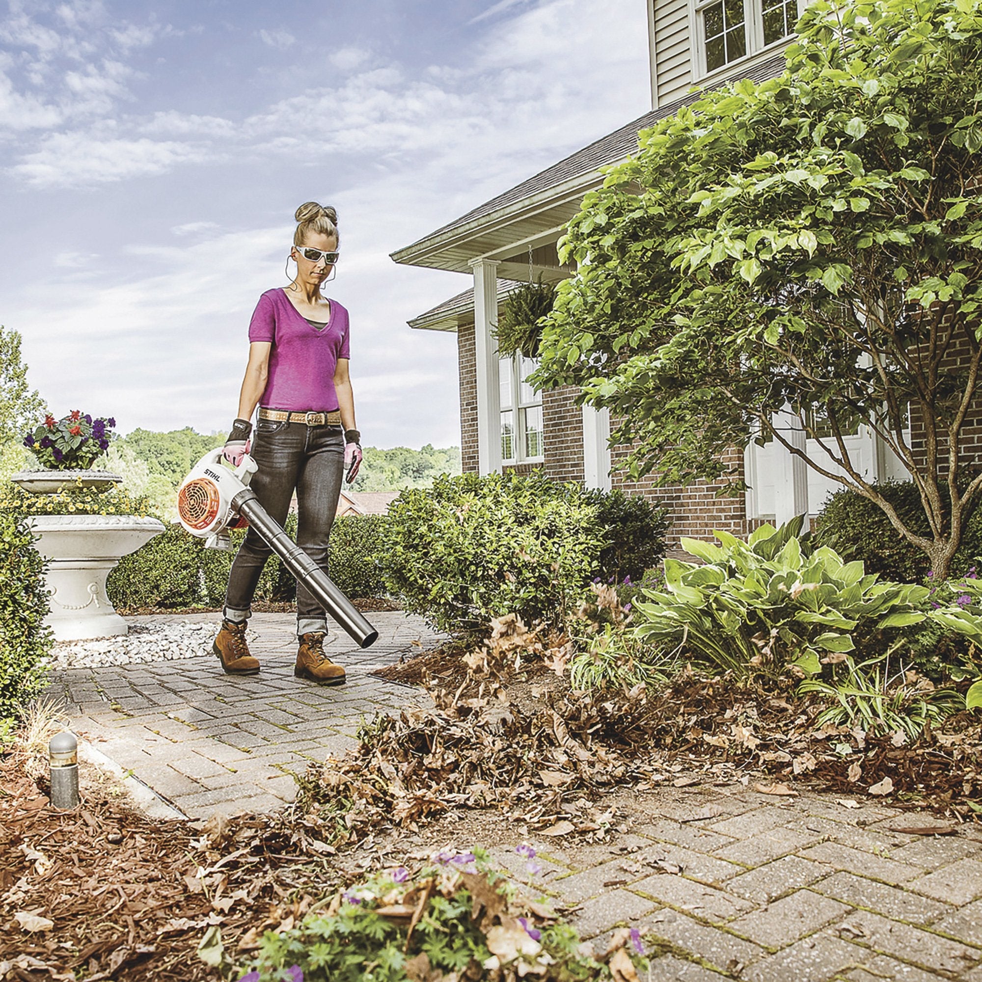 Stihl Gas-Powered Handheld Blower — 27.2cc, 412 CFM, Model# BG 56 C-E
