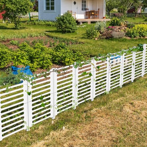 Privacy Fence 12 Pack, Air Conditioner Fence 15.7'' × 22'', Outdoor Privacy Fence Screen, Trash Can Enclosure, Pool Equipment Panels, Panels Outdoor for Garden Patio