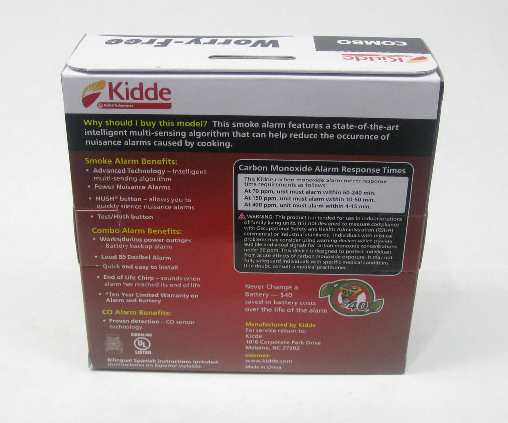 Kidde i12010SCO Smoke and Carbon Monoxide Alarm