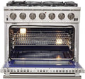 Capriasca - Titanium Professional 36 Freestanding Gas Range