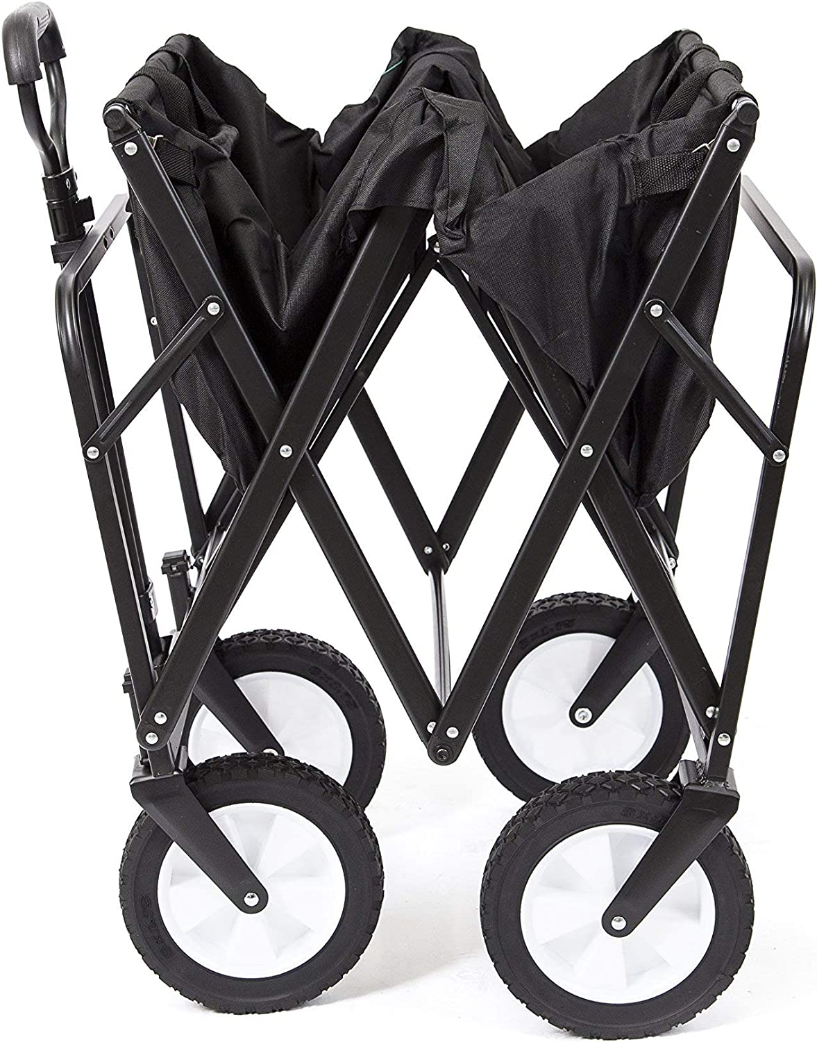 MacSports Collapsible Folding Outdoor Utility Wagon�� Black