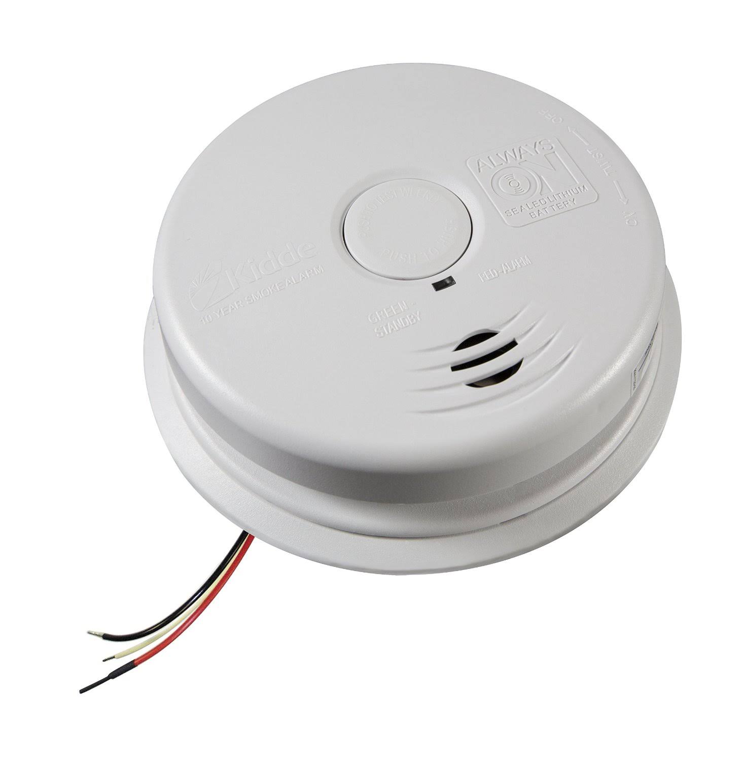 Kidde - i12010S - Worry-Free Hardwired Interconnect Smoke Alarm - Sealed Lithium Battery Backup