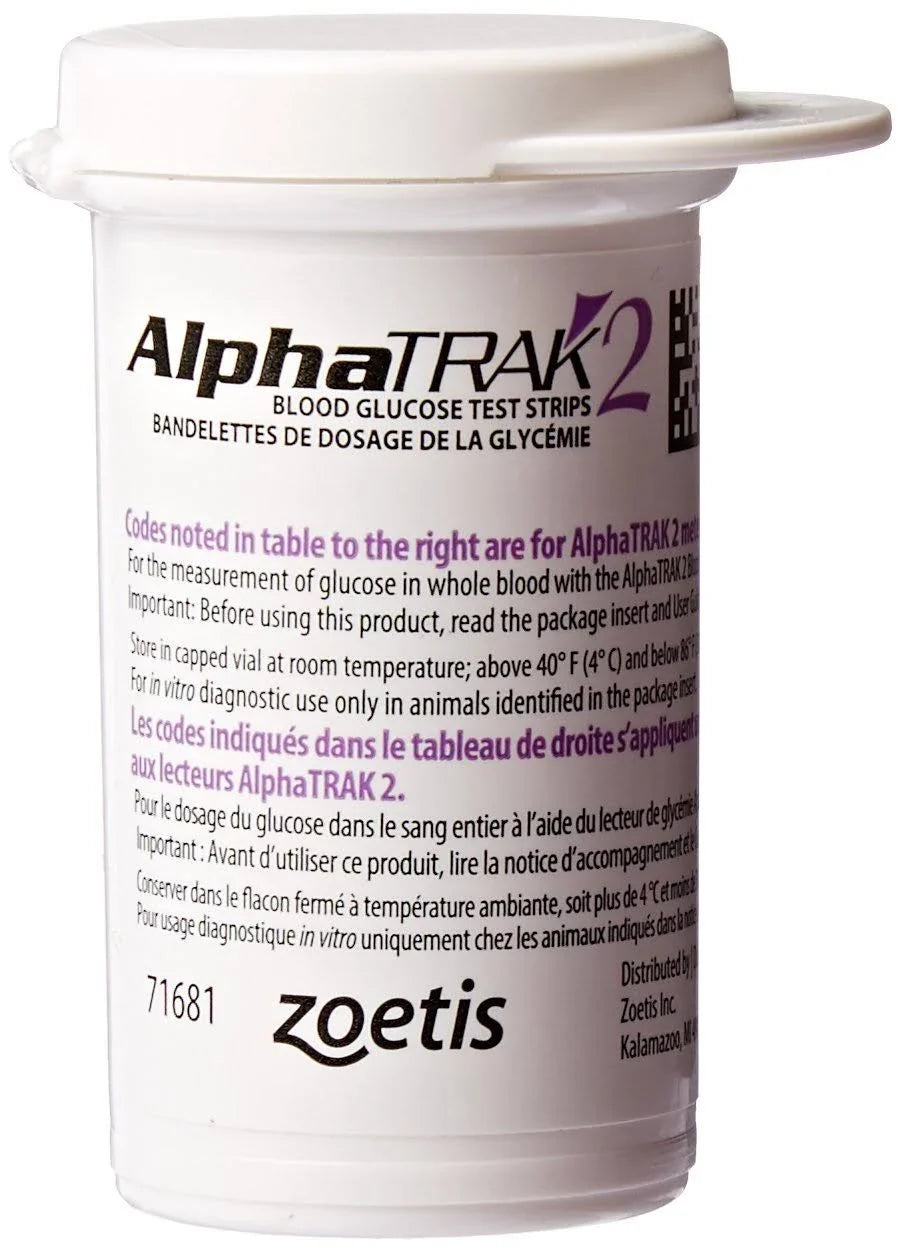 AlphaTRAK 2 Blood Glucose Test Strips 50 Count