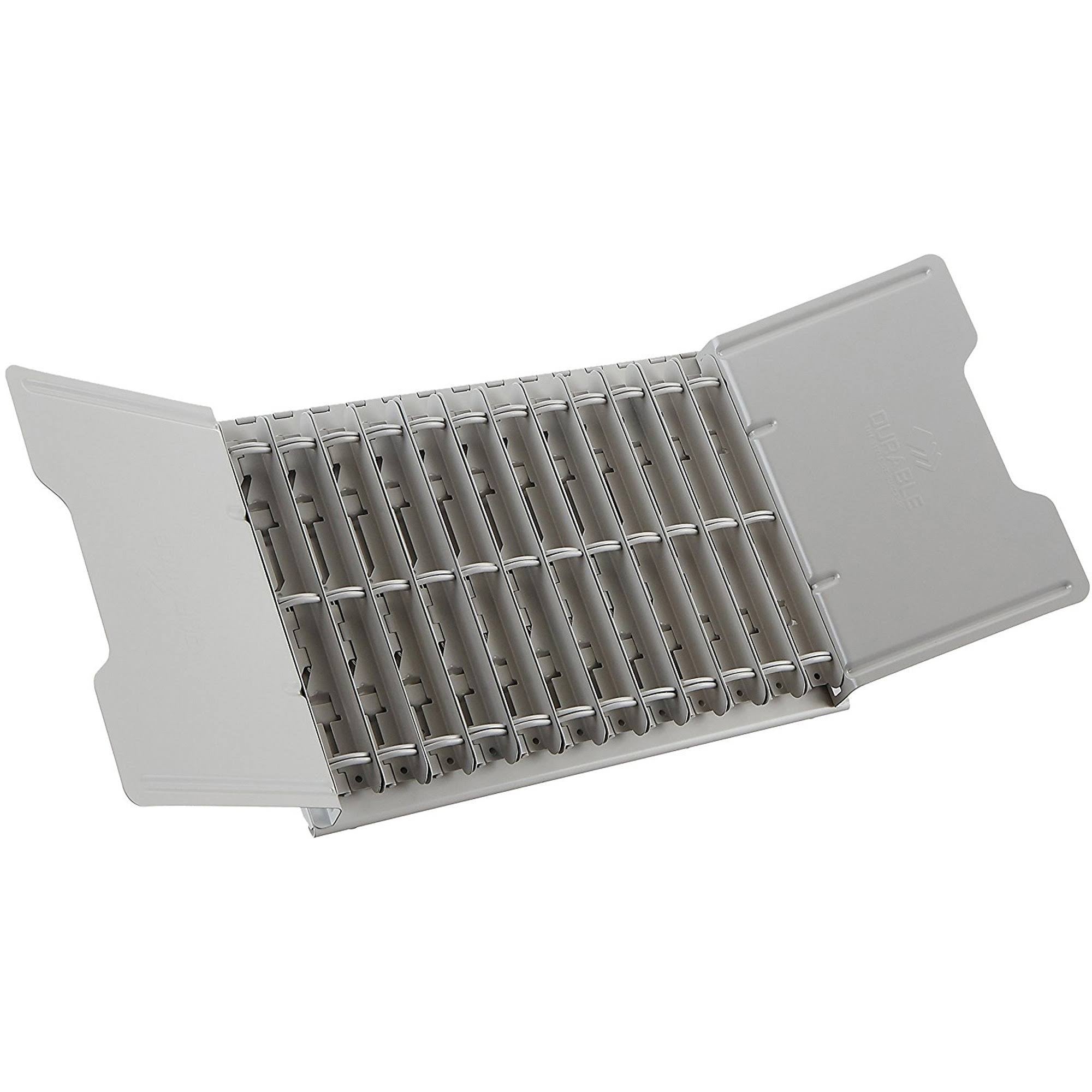 Durable Catalog Display Rack 12 1-Inch Rings Gray