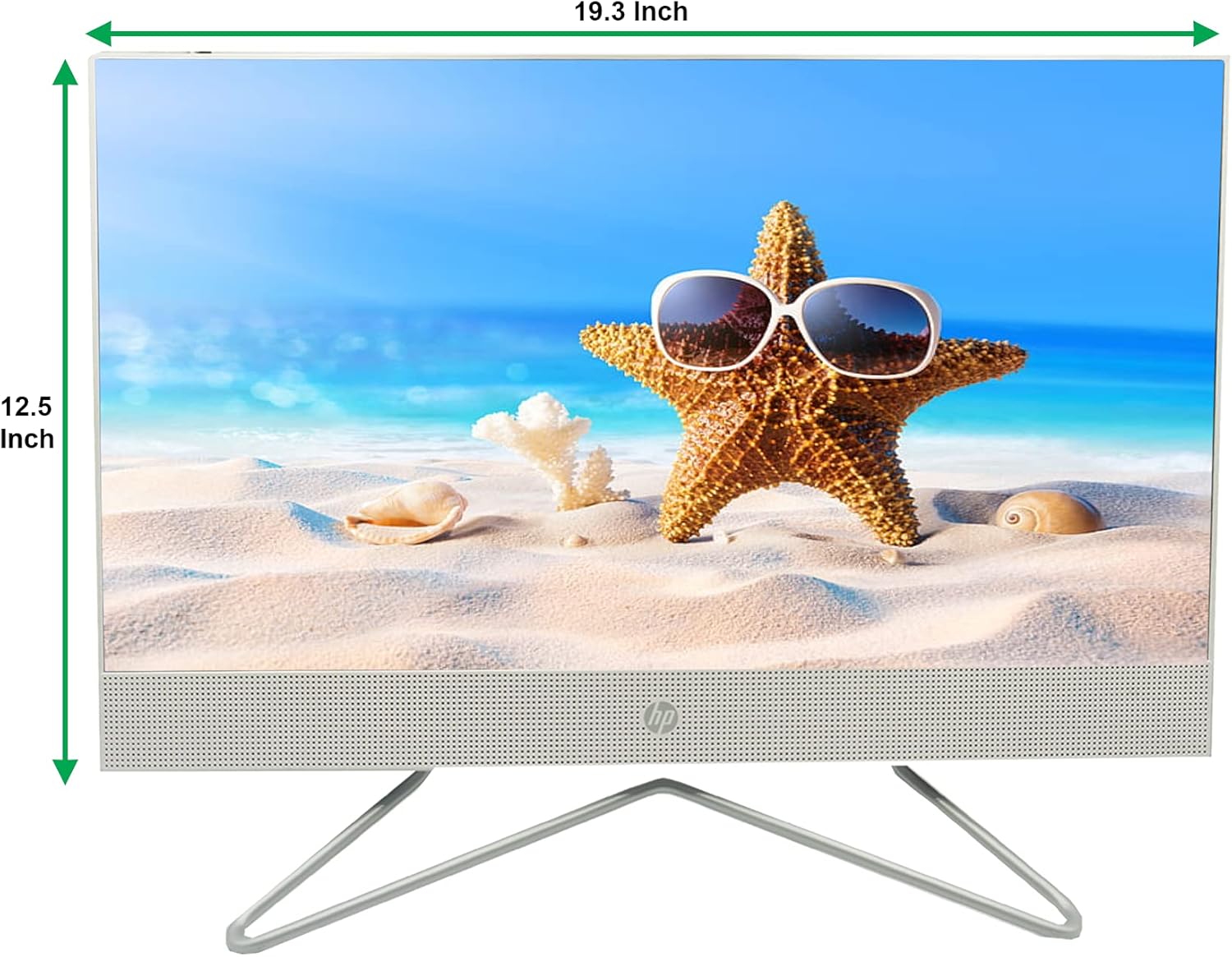 HP All in One Desktop 22 Inch Full HD PC 22-dd0016 Computer, AMD Athlon 3050U Processor |4GB Ram, 1TB Hard Drive| Camera, Speakers, HDMI, WiFi and Bluetooth, Windows 10 (Renewed)