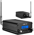 RICHRYCE FM Transmitter for Church, 1W / 7W Broadcast Radio Stereo Station ，Fcc Certified Wireless Broadcast Transmitter 76M to 108Mhz with Mic for Drive-in Movie Theater ，Campus