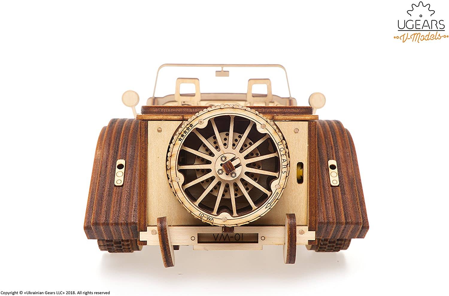 UGears Mechanical Models Roadster VM-01 3-D Wooden Puzzle