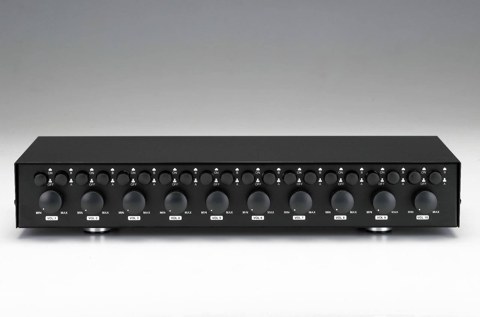 10 Zone  Pair Speaker Selector Switch Switcher with Volume  Level Control SPECIALTYAV