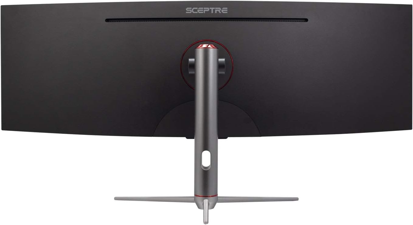 Sceptre Curved 49 inch (5120x1440) Dual QHD 32:9 Gaming Monitor up to 120Hz DisplayPort HDMI Build-in Speakers, Gunmetal Black 2021 (C505B-QSN168)
