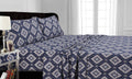 200-gsm Damask Printed Deep Pocket Flannel Sheet Set King