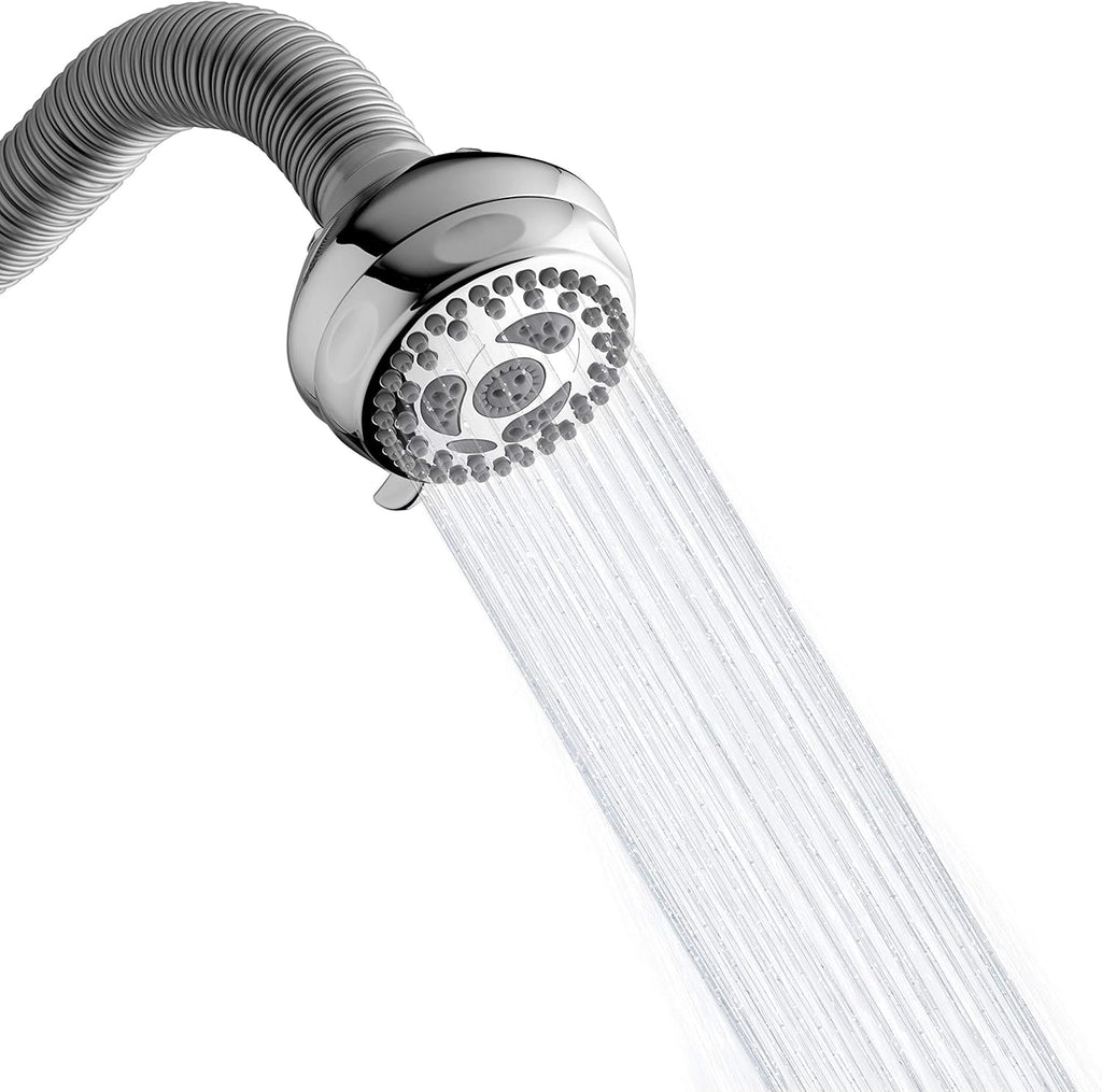 Waterpik Flexible Neck Best Adjustable Shower Head for All Heights 6 Mode, 1.8 GPM, Chrome NSL-603E Pack of 2