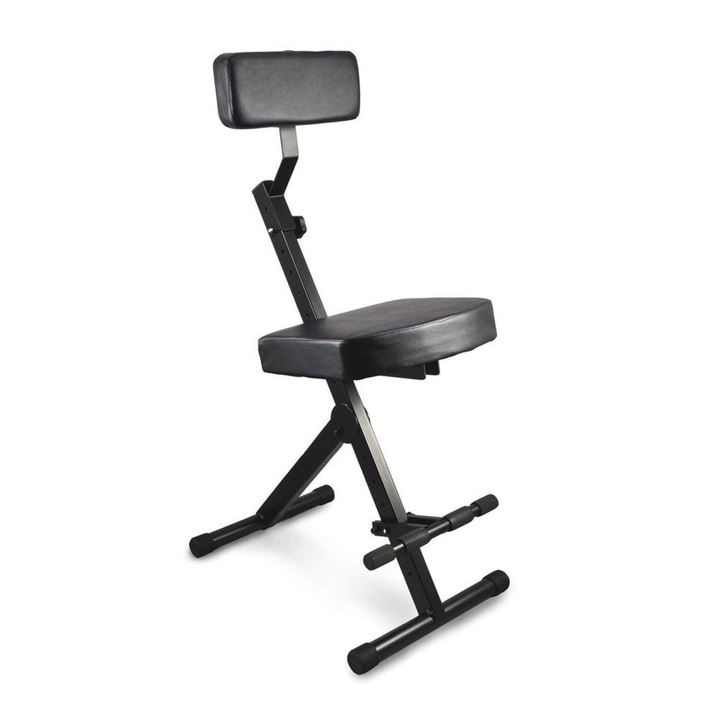 Pyle PKST70 - Musician Performer Chair Seat Stool, Durable, Portable, Adjustable