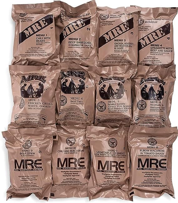 2027 Inspection Dated MRE (Meals-Ready-To-Eat) Case – Military MRE Random Case A or B