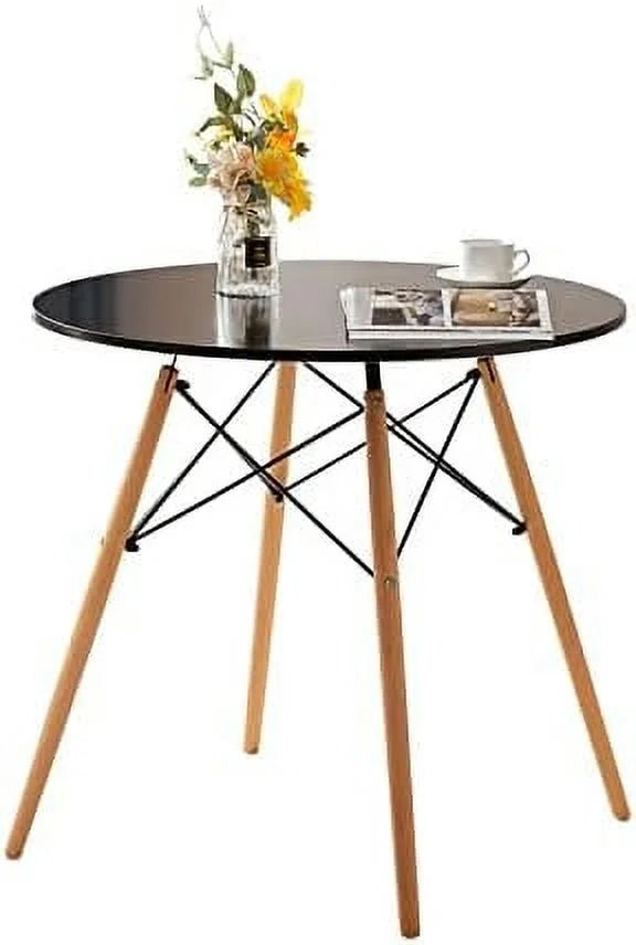 xrboomlife White Dining Table 31.5''\u2013Small Round Modern Dining Room Table Kitchen Table Coffee Table - for 2 to 4 People