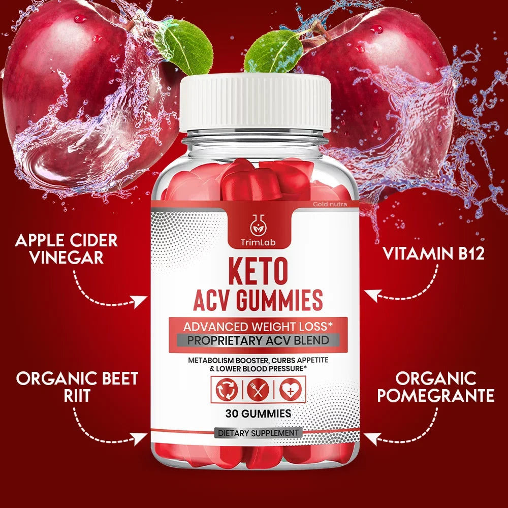 Trim Lab Keto Gummies, Weight Loss Supplement, Powerful Formula, Maximum Strength (5 Pack)