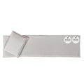 SAUNASOFA™ Sauna Mat & Pillow Set – 2 Seater Sauna seat Cushion with Pillow – Heat-Resistant Sauna kit for Infrared & Finnish saunas in Grey