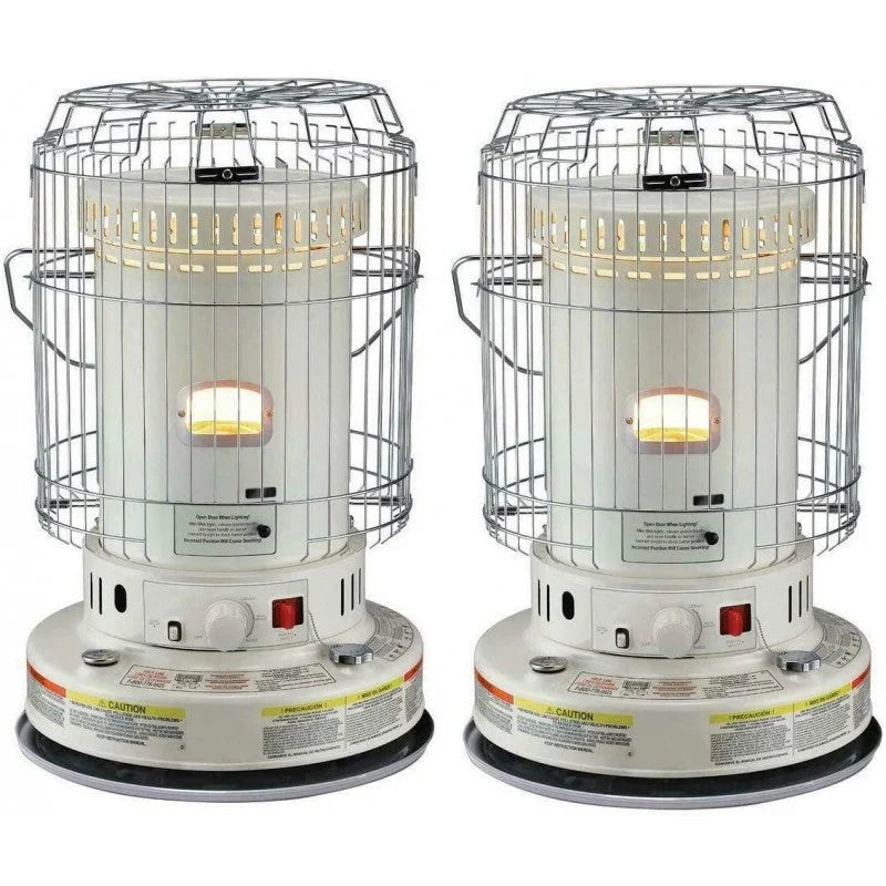 2025 2-Units Portable Indoor Kerosene Heater, 23,800-BTU Convection Space Heaters